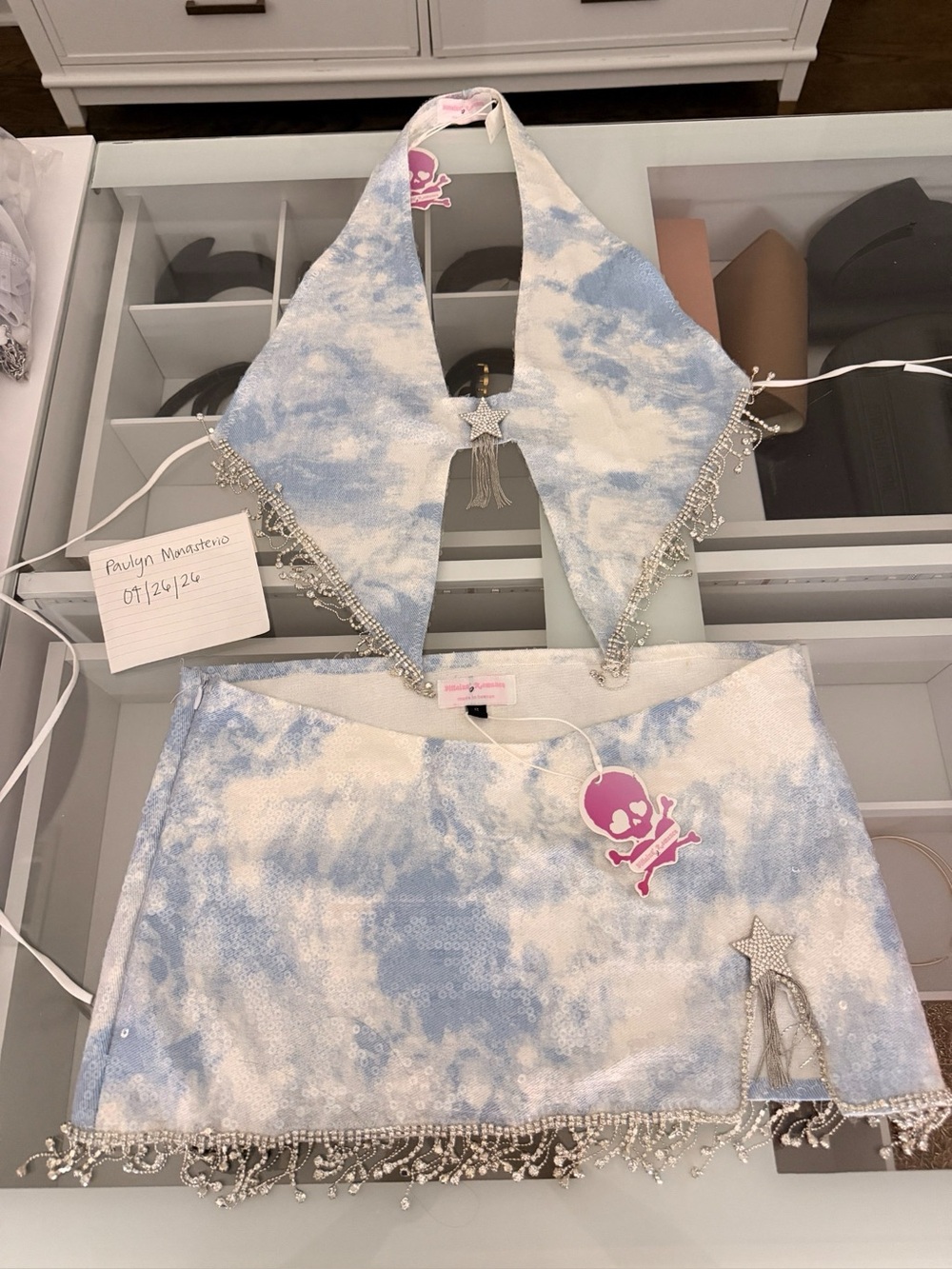 NWT Villains Romance Tie Dye 2 PC Set size S